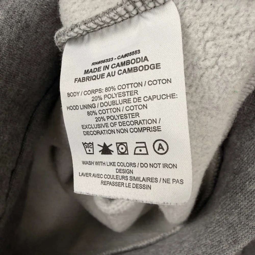 Jordan‎ Jumpman Nike Air Pullover Hoodie Mens Medium Gray Red Graphic Fleece